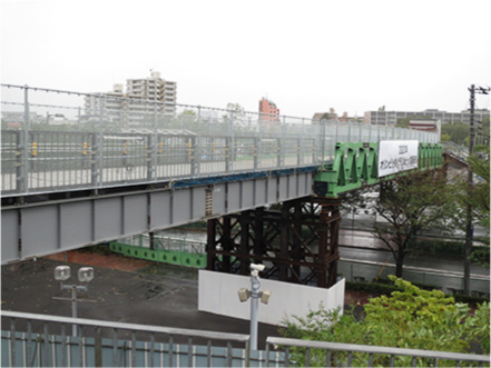 スポーツイベント用仮歩道橋